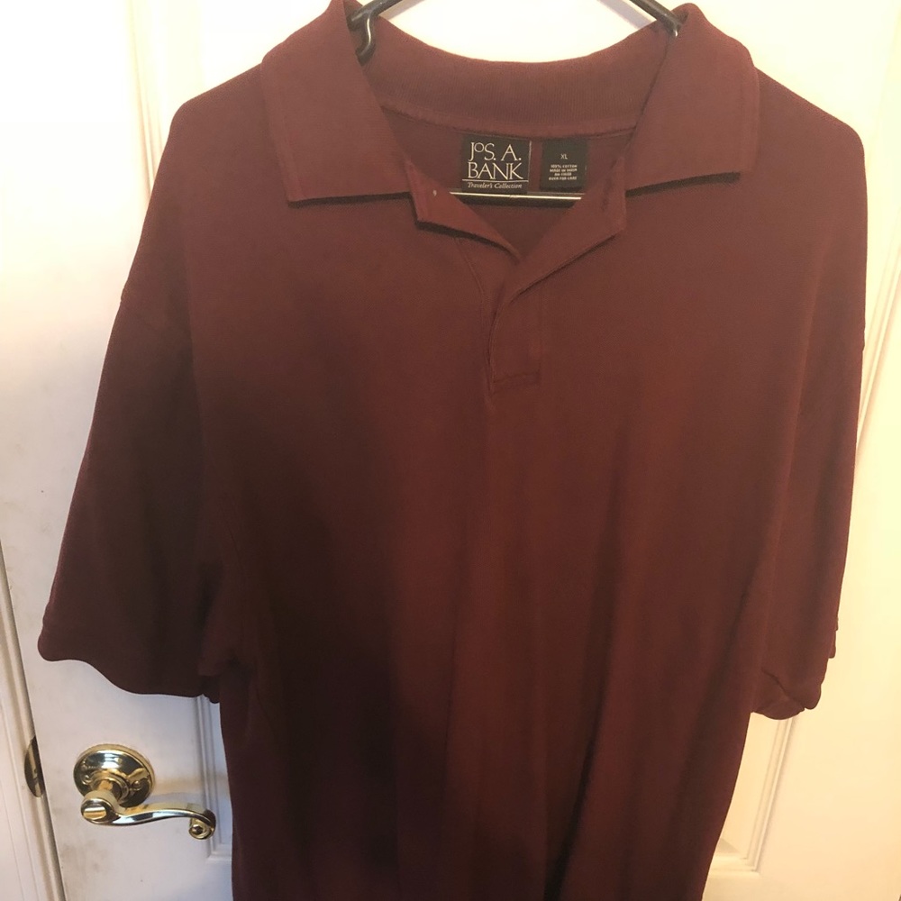 Jos. A. banks men’s polo shirt size burgundy XL